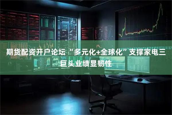 期货配资开户论坛 “多元化+全球化”支撑家电三巨头业绩显韧性